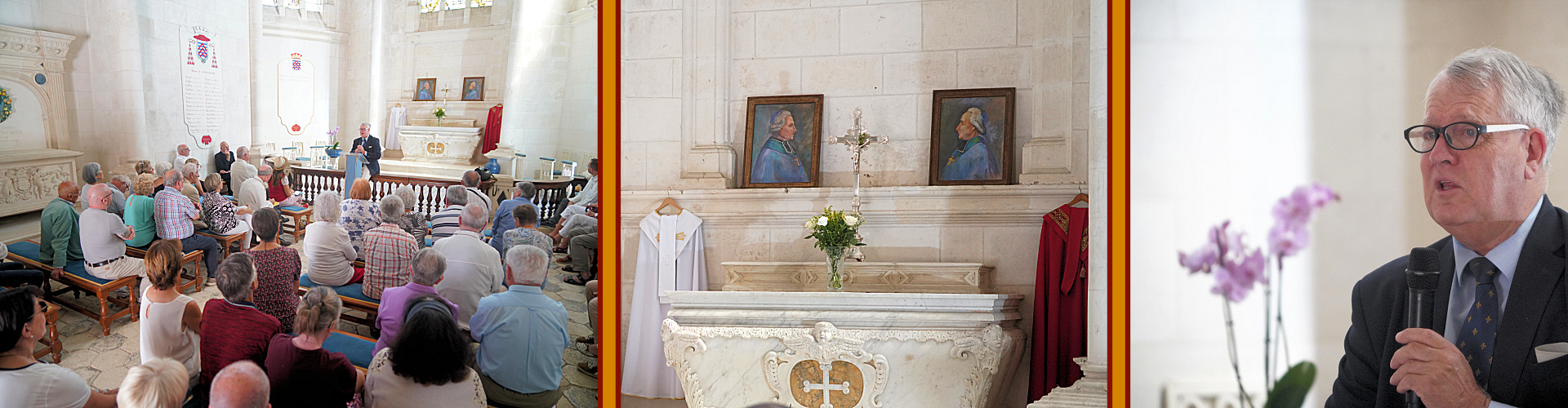 Conférence de Monsieur Vallée dans la chapelle du château