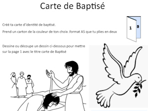 Créé sa carte de baptisé.