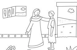 Coloriage oeuvres de miséricorde.